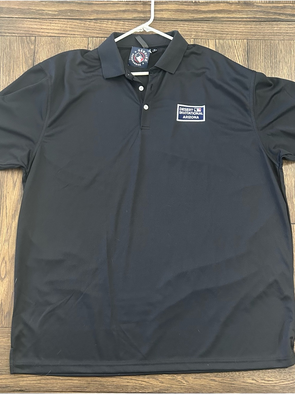 Genuine Merchandise Black Polo with MLB Desert Invitational Patch
